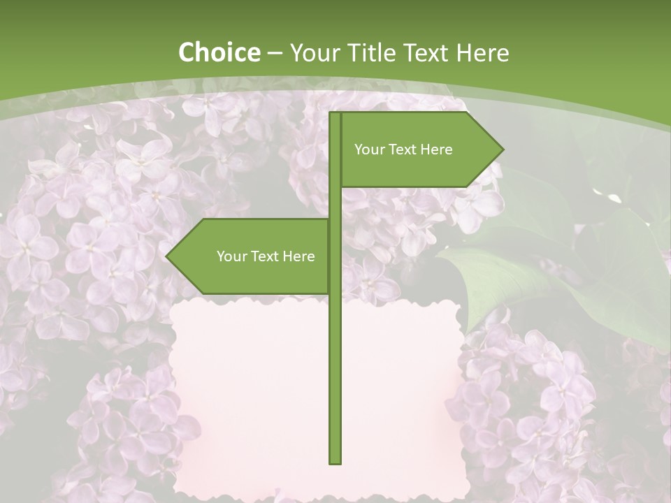 Flora Violet Floral PowerPoint Template