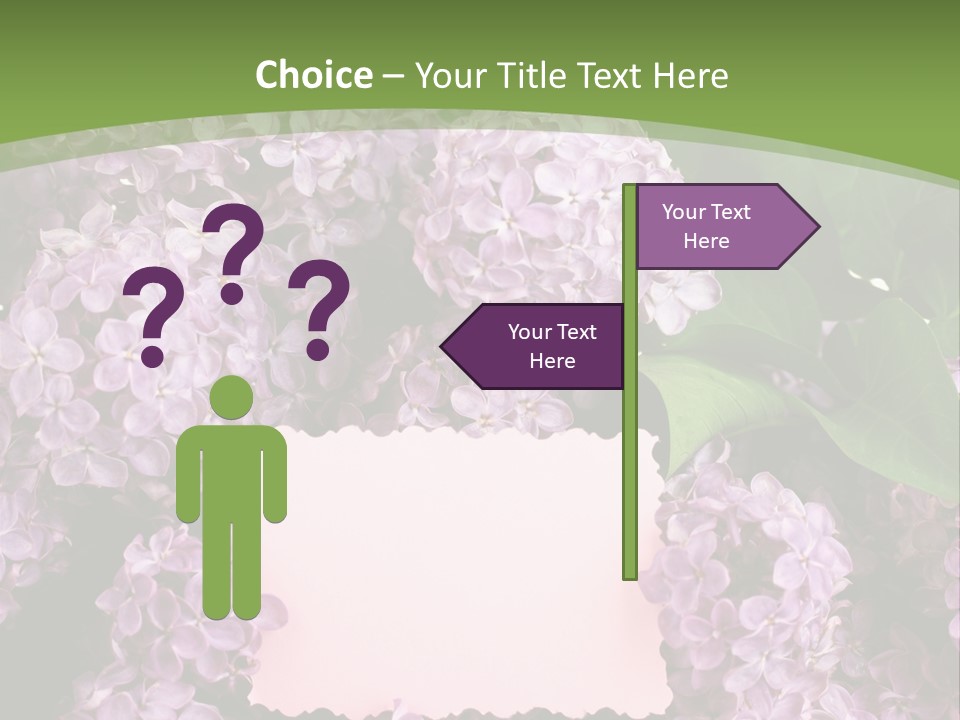 Flora Violet Floral PowerPoint Template