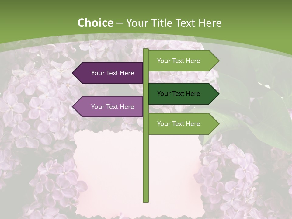 Flora Violet Floral PowerPoint Template
