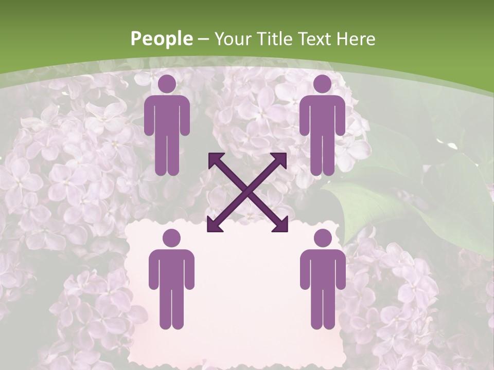 Flora Violet Floral PowerPoint Template