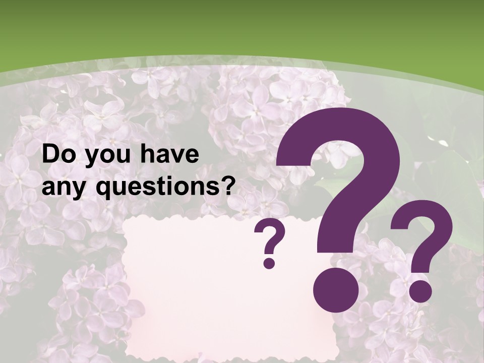 Flora Violet Floral PowerPoint Template