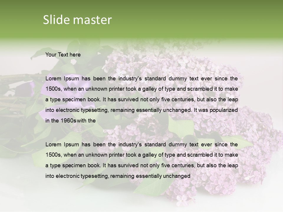 Background Bloom Gift PowerPoint Template