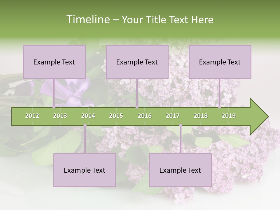 Background Bloom Gift PowerPoint Template