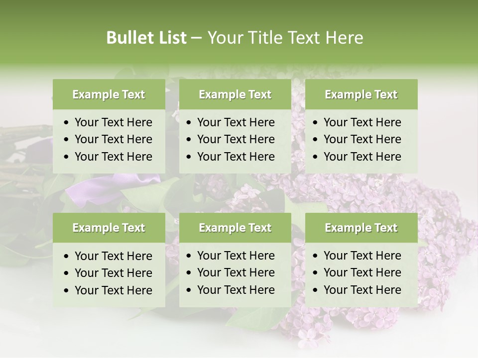 Background Bloom Gift PowerPoint Template