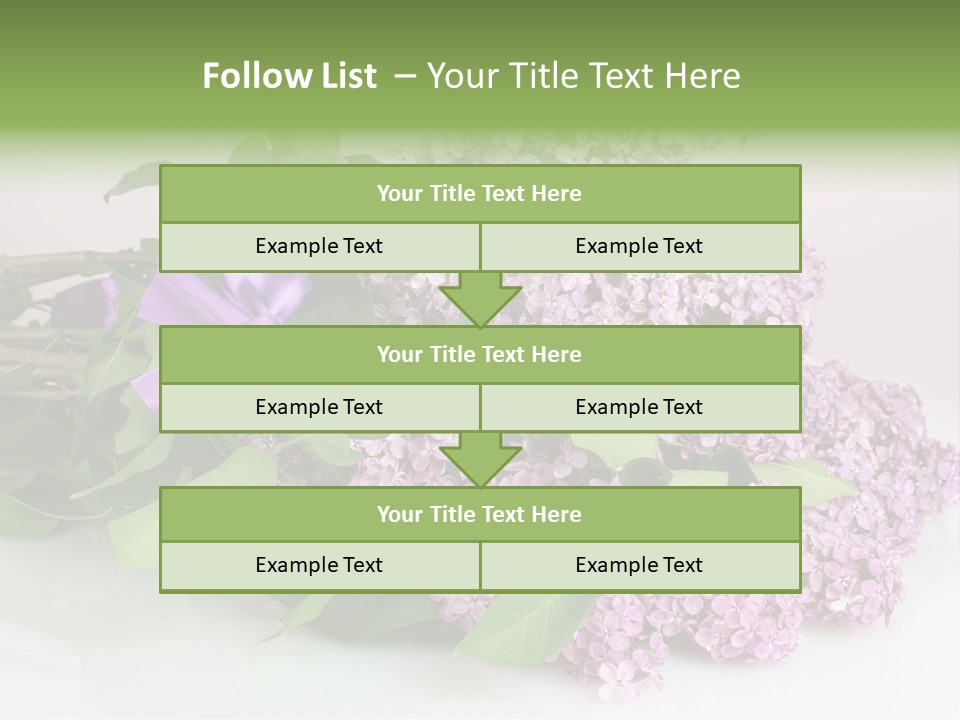 Background Bloom Gift PowerPoint Template