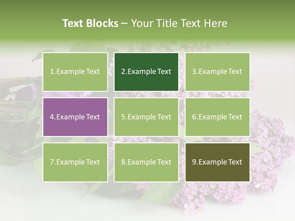 Background Bloom Gift PowerPoint Template