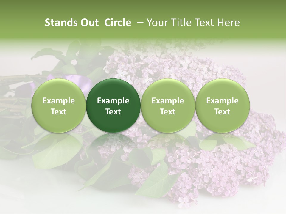 Background Bloom Gift PowerPoint Template
