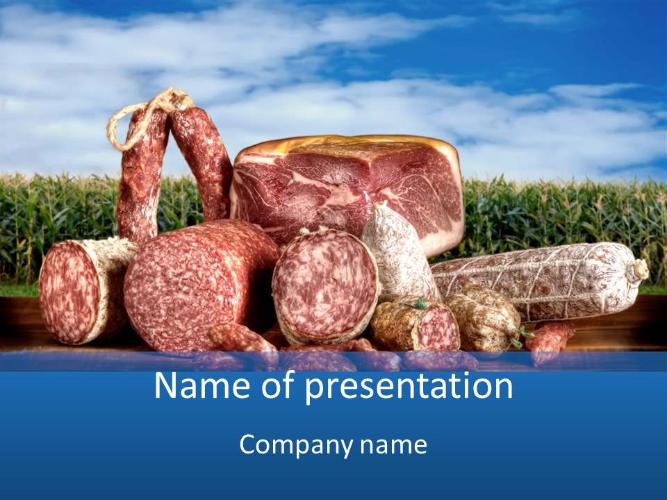 Salumificio Salsiccia Merenda PowerPoint Template