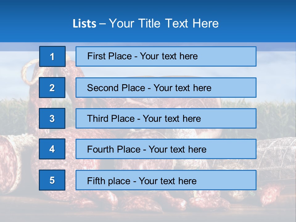 Salumificio Salsiccia Merenda PowerPoint Template