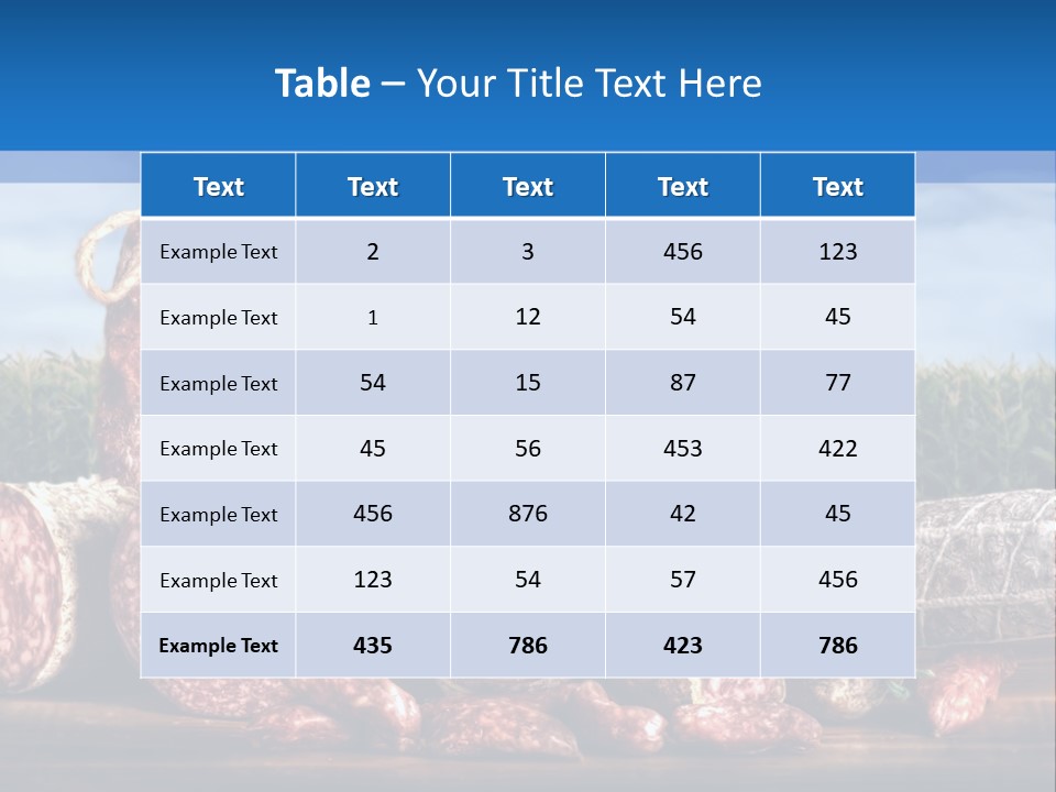 Salumificio Salsiccia Merenda PowerPoint Template