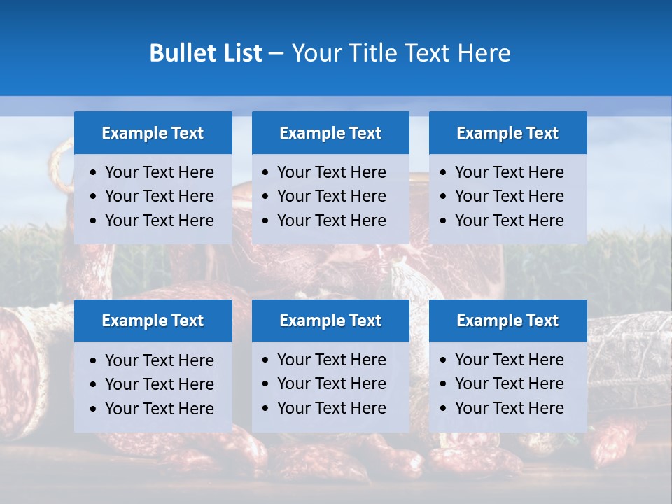 Salumificio Salsiccia Merenda PowerPoint Template