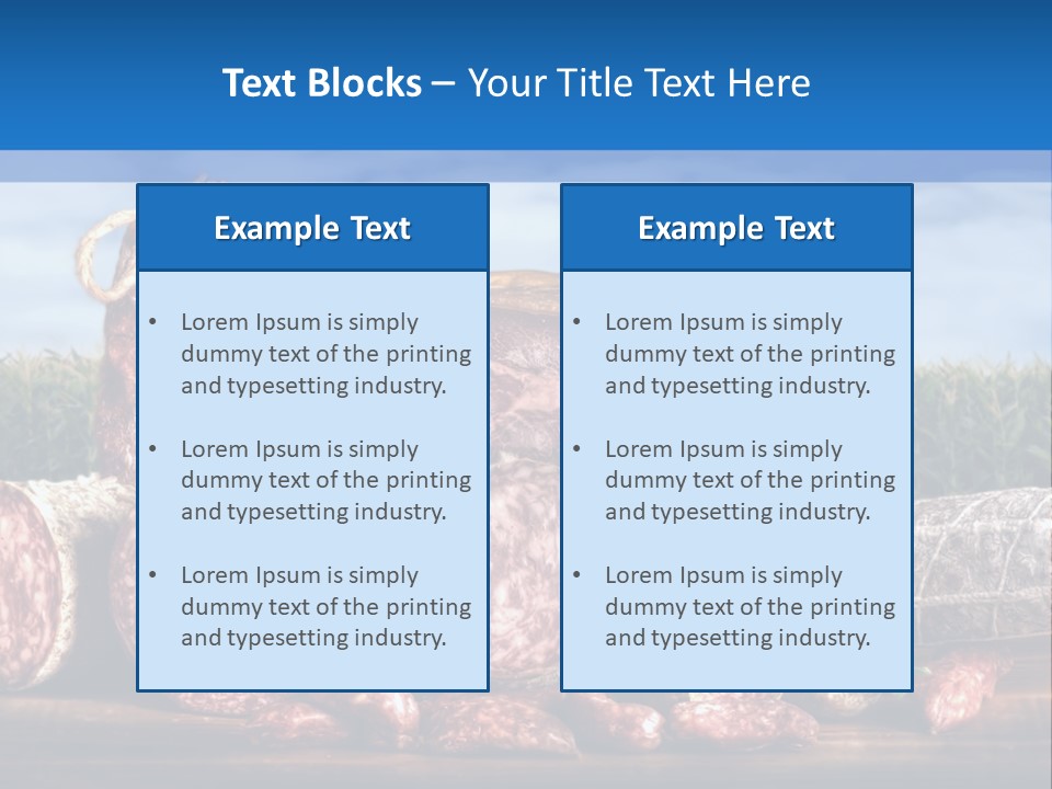Salumificio Salsiccia Merenda PowerPoint Template