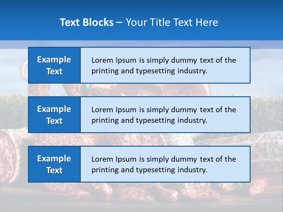 Salumificio Salsiccia Merenda PowerPoint Template