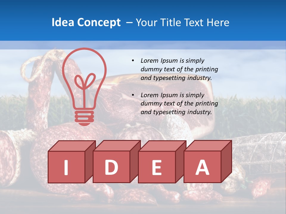 Salumificio Salsiccia Merenda PowerPoint Template