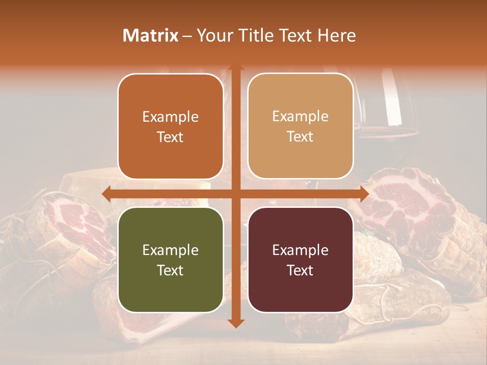 Alimento Salsiccia Grana PowerPoint Template