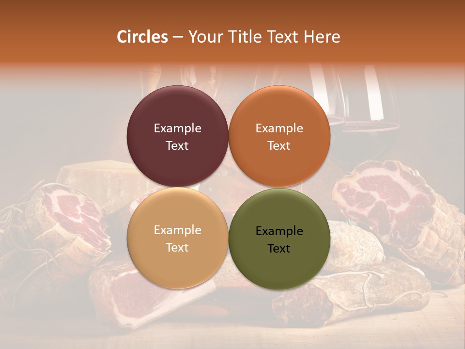 Alimento Salsiccia Grana PowerPoint Template