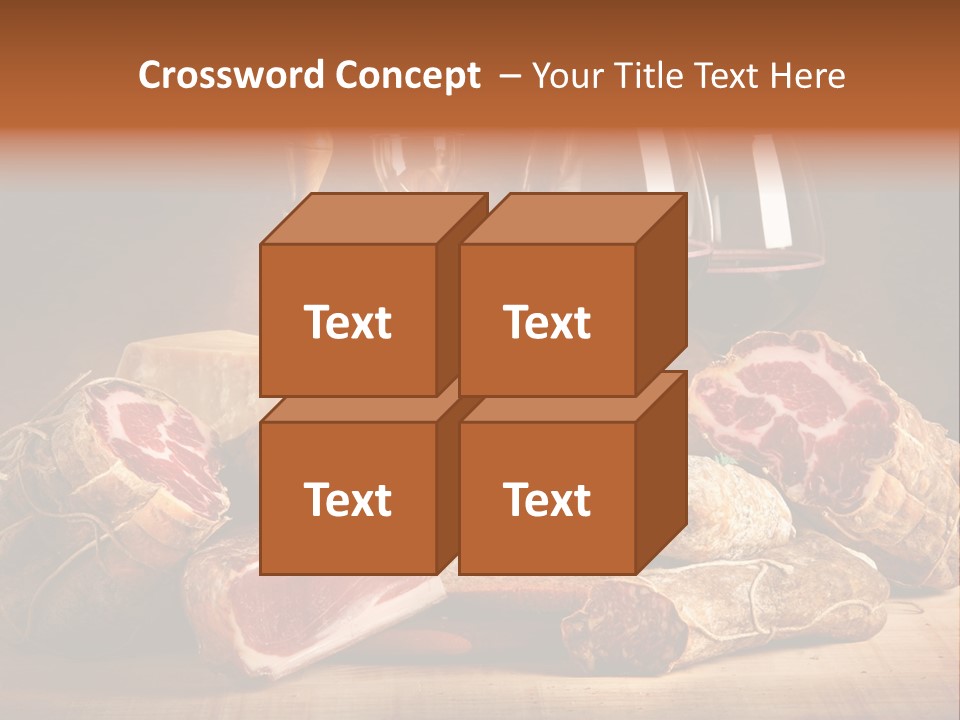 Alimento Salsiccia Grana PowerPoint Template