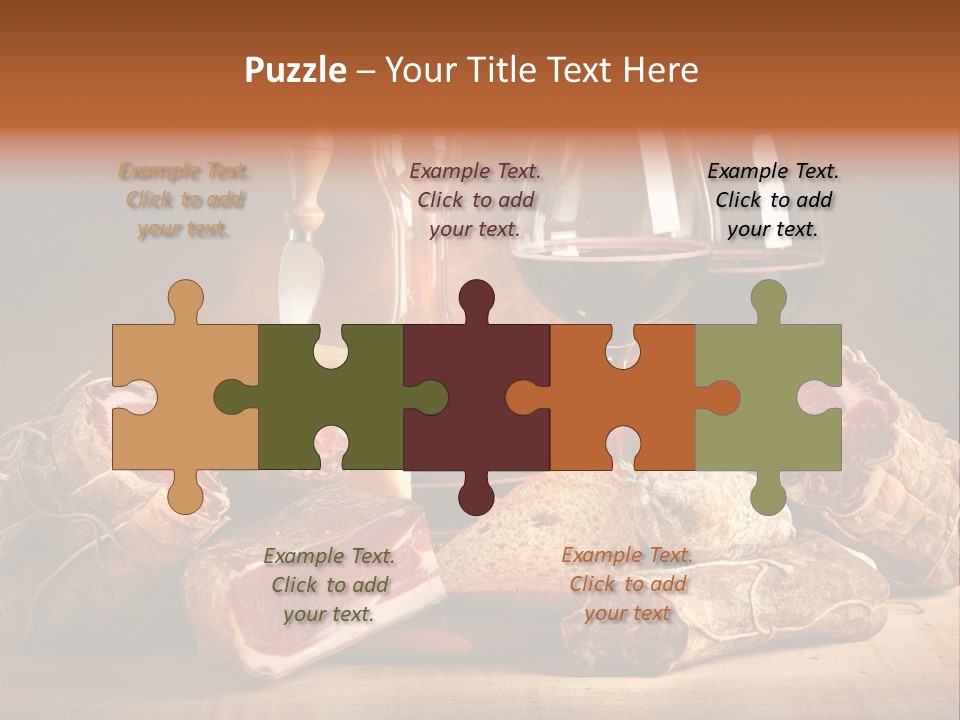 Alimento Salsiccia Grana PowerPoint Template