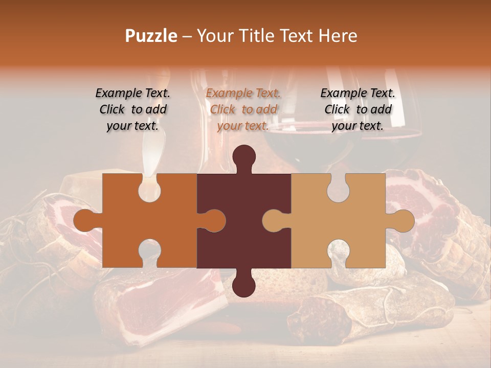 Alimento Salsiccia Grana PowerPoint Template