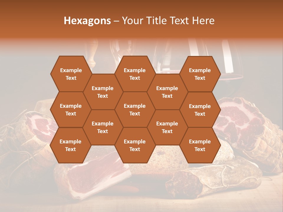 Alimento Salsiccia Grana PowerPoint Template