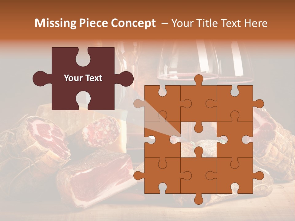 Alimento Salsiccia Grana PowerPoint Template