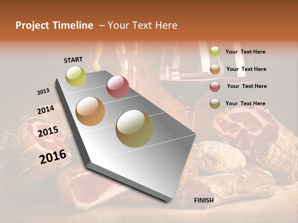Alimento Salsiccia Grana PowerPoint Template
