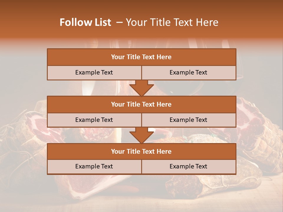 Alimento Salsiccia Grana PowerPoint Template