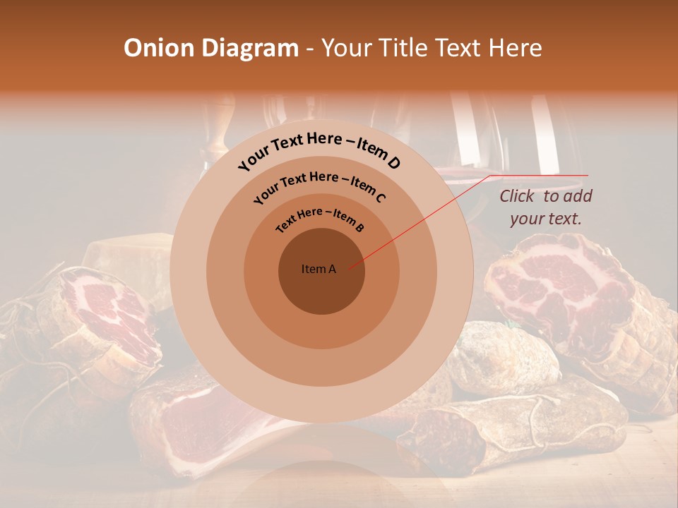 Alimento Salsiccia Grana PowerPoint Template