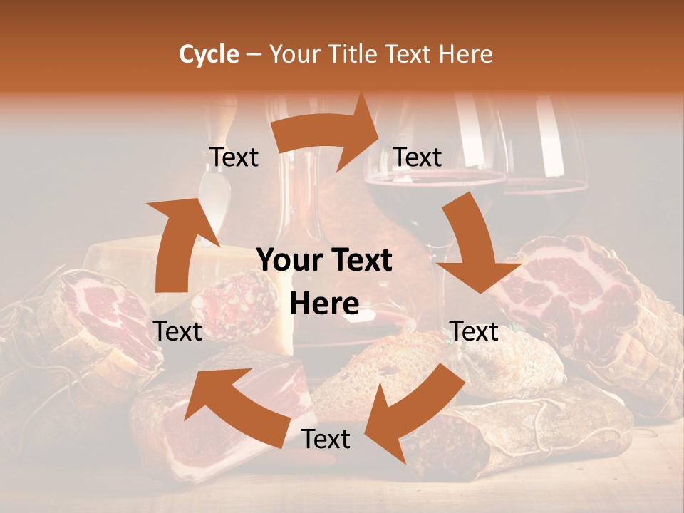 Alimento Salsiccia Grana PowerPoint Template