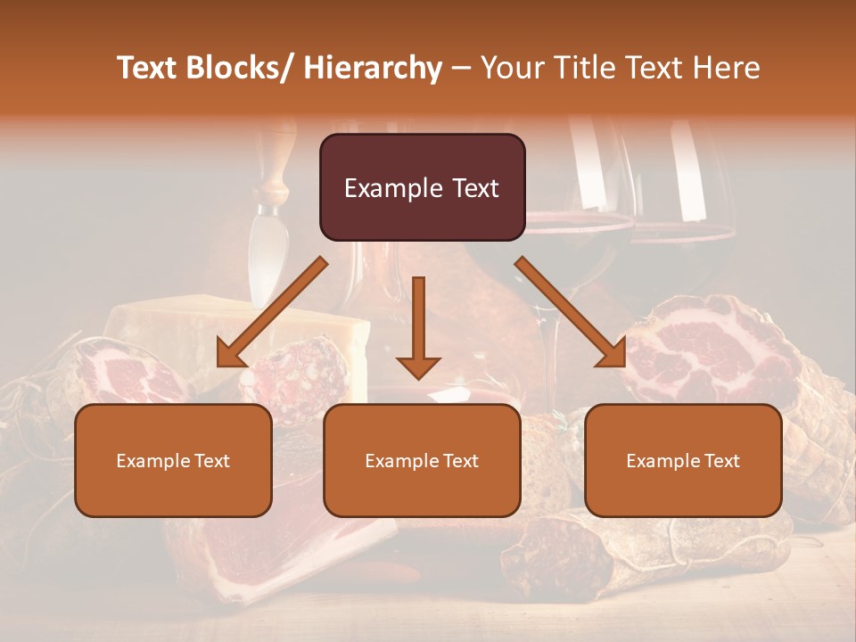 Alimento Salsiccia Grana PowerPoint Template