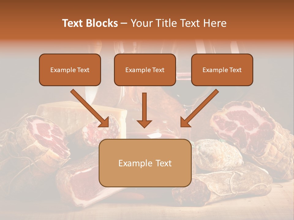 Alimento Salsiccia Grana PowerPoint Template