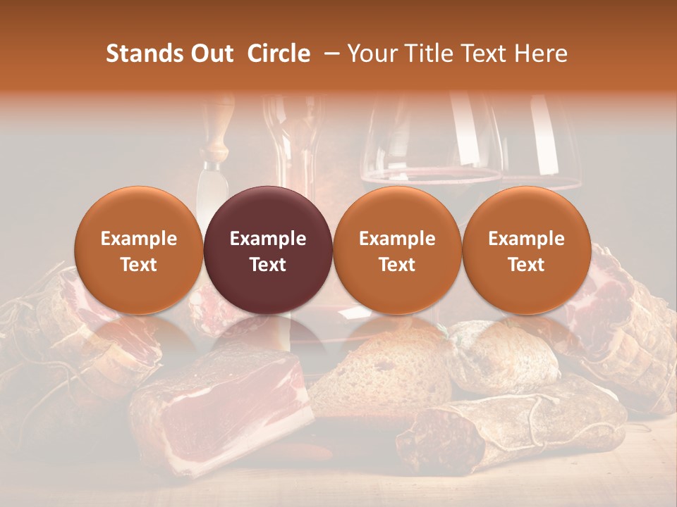Alimento Salsiccia Grana PowerPoint Template