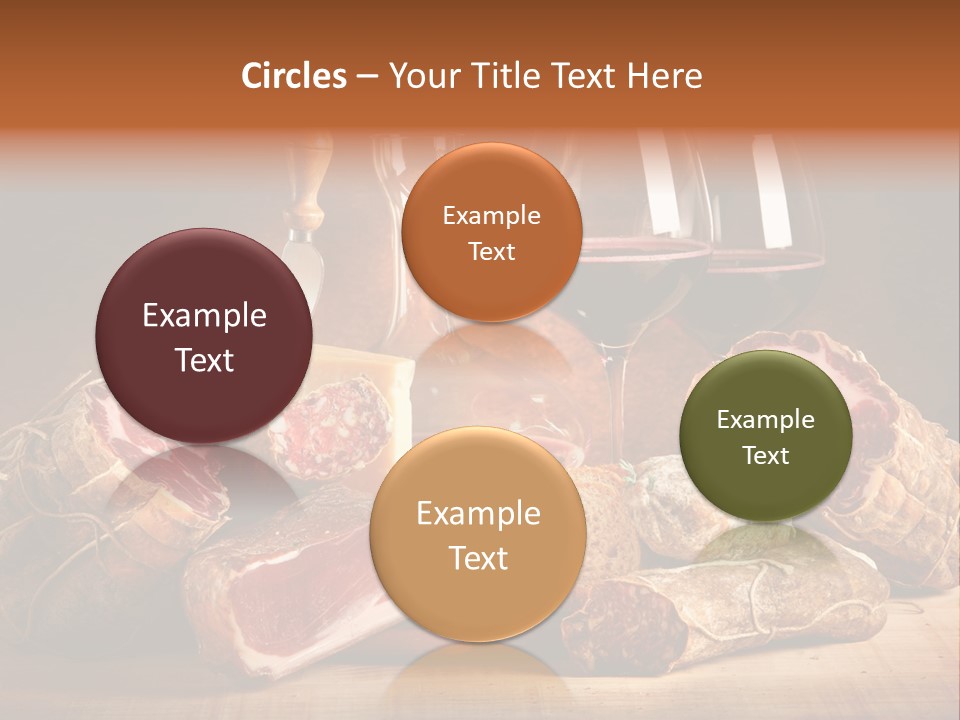 Alimento Salsiccia Grana PowerPoint Template