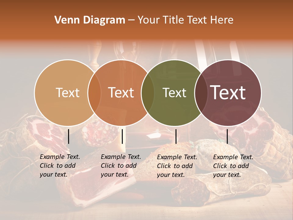 Alimento Salsiccia Grana PowerPoint Template