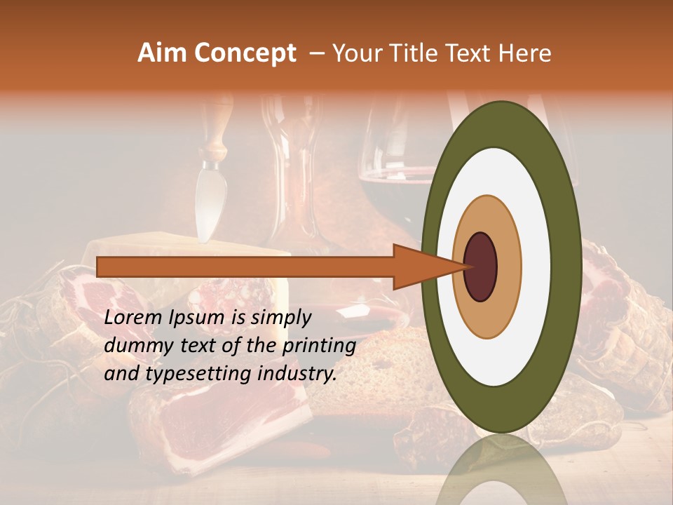 Alimento Salsiccia Grana PowerPoint Template