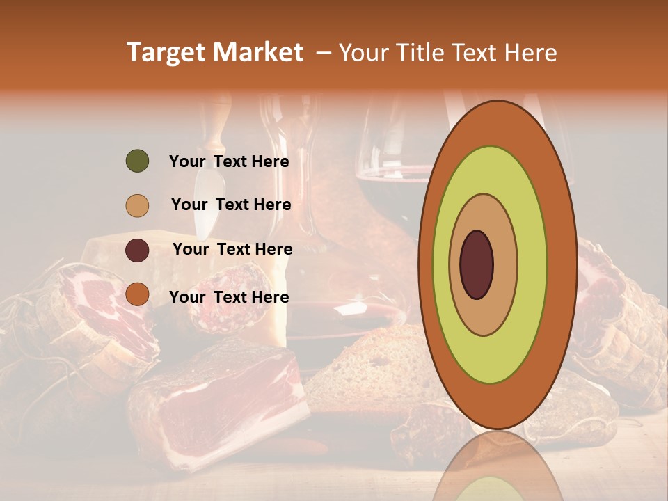 Alimento Salsiccia Grana PowerPoint Template