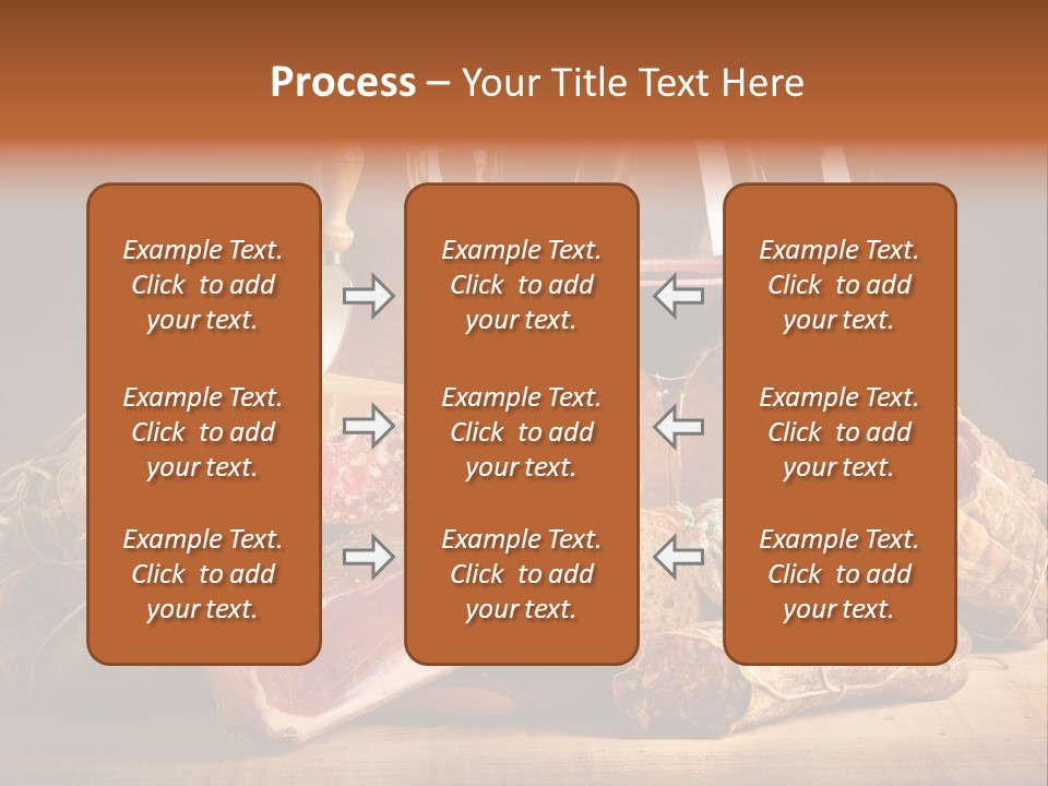 Alimento Salsiccia Grana PowerPoint Template