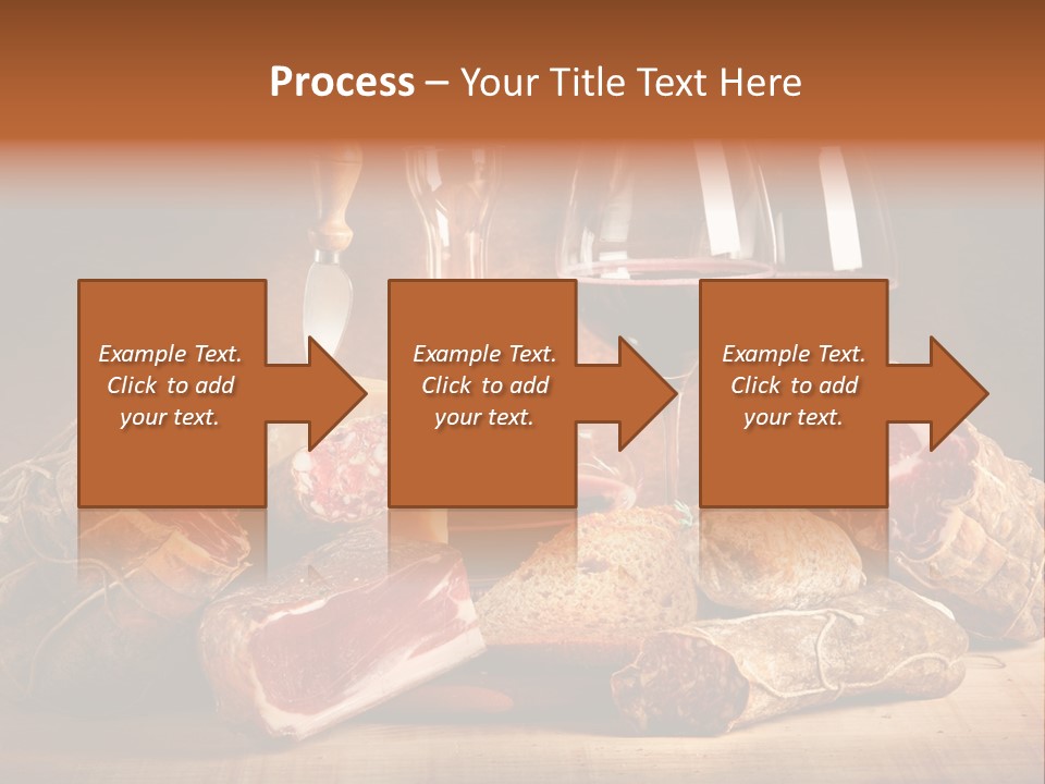 Alimento Salsiccia Grana PowerPoint Template