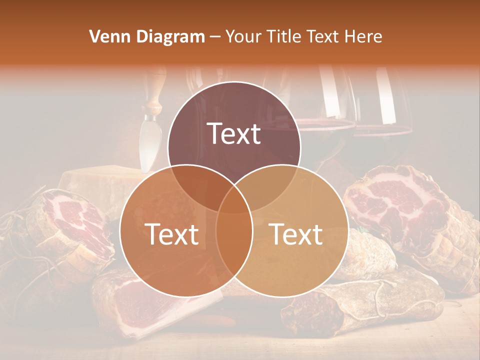 Alimento Salsiccia Grana PowerPoint Template