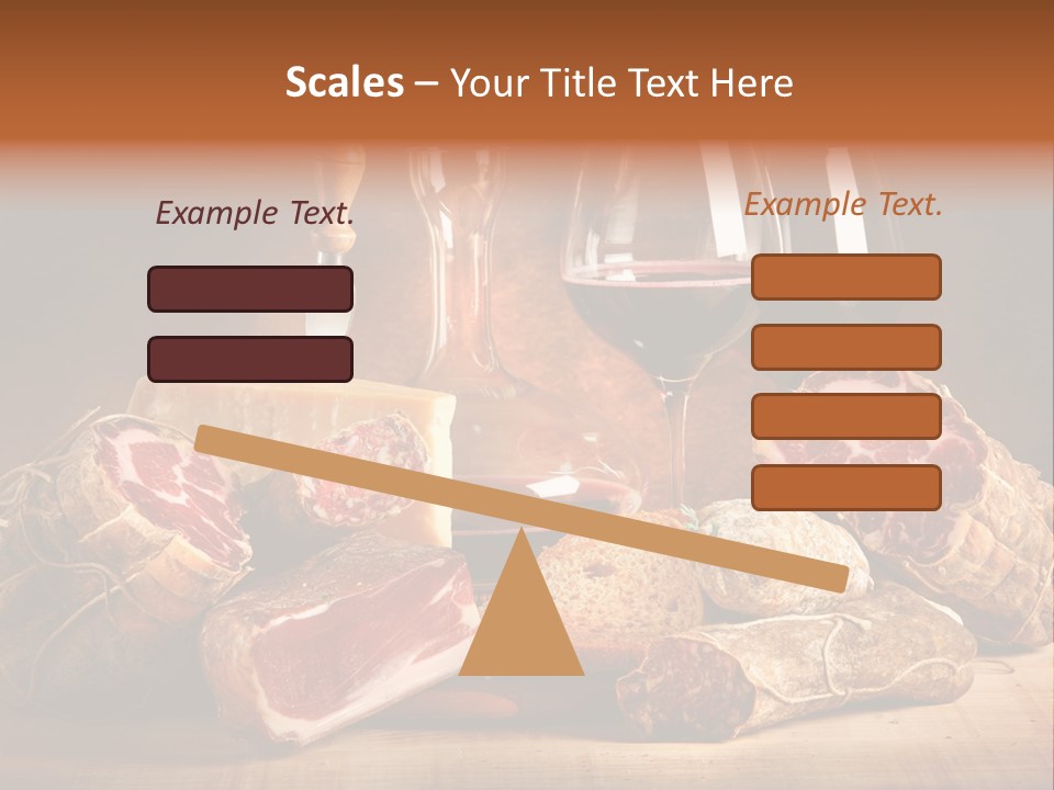 Alimento Salsiccia Grana PowerPoint Template