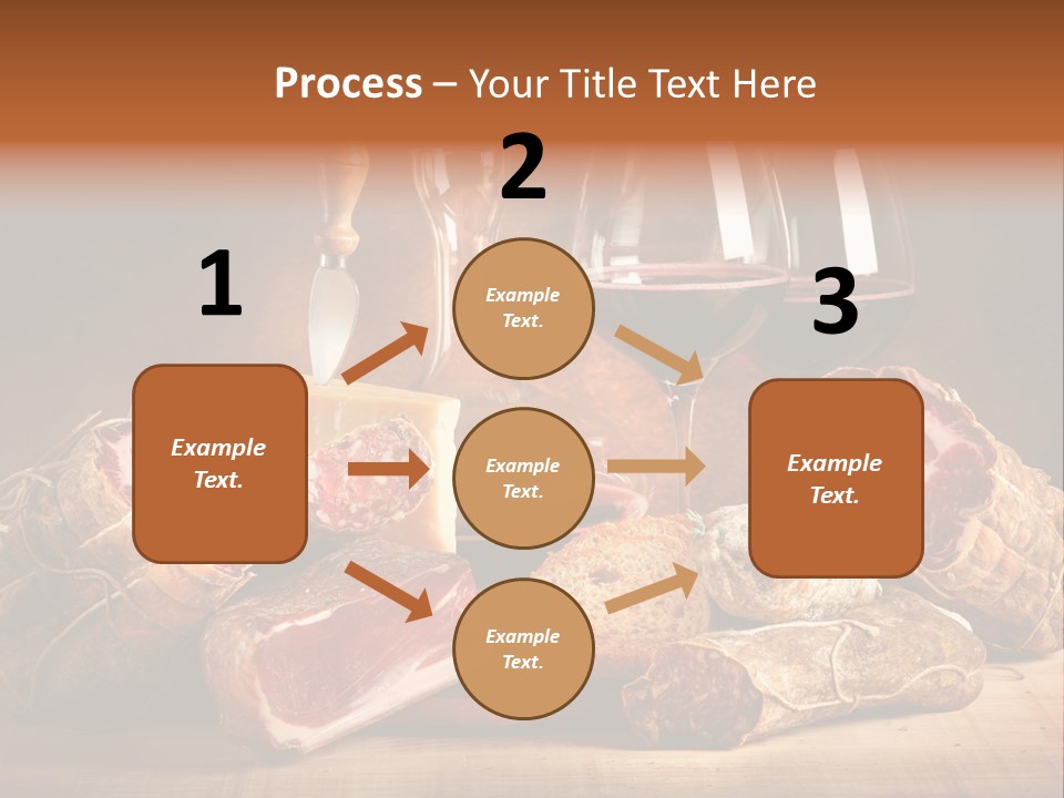 Alimento Salsiccia Grana PowerPoint Template