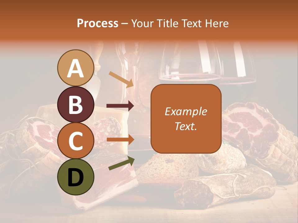 Alimento Salsiccia Grana PowerPoint Template