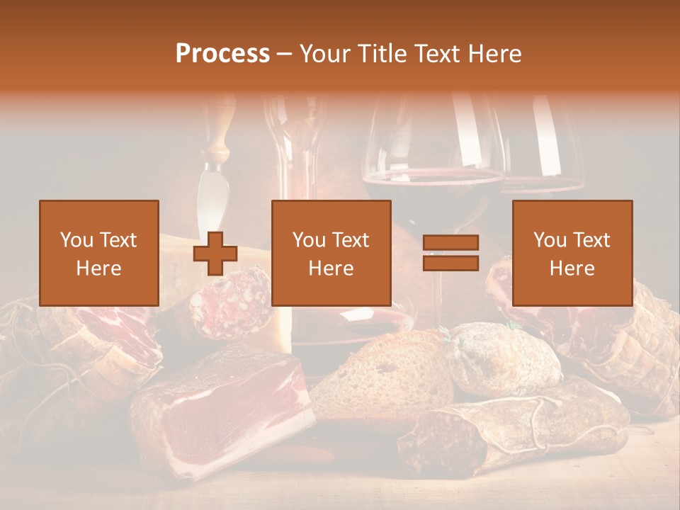 Alimento Salsiccia Grana PowerPoint Template