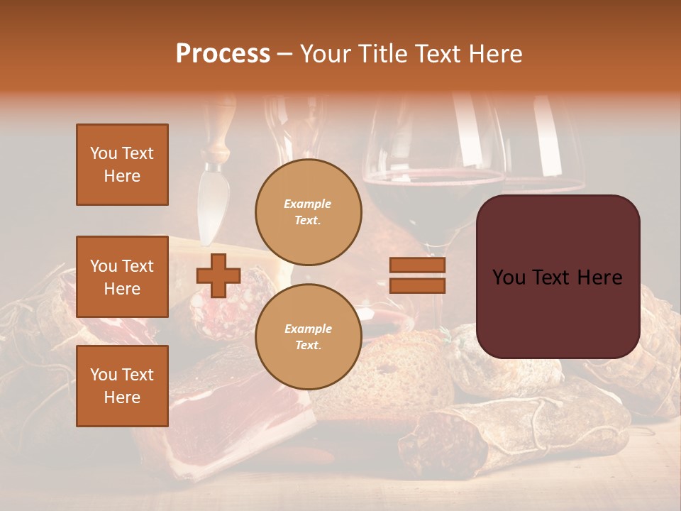 Alimento Salsiccia Grana PowerPoint Template
