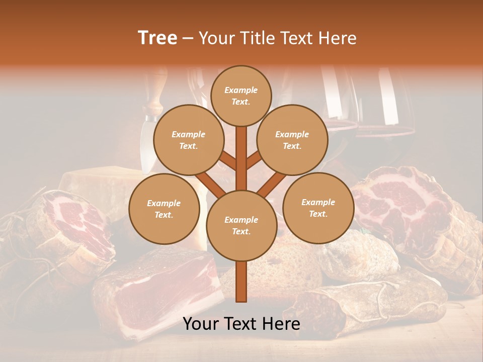 Alimento Salsiccia Grana PowerPoint Template