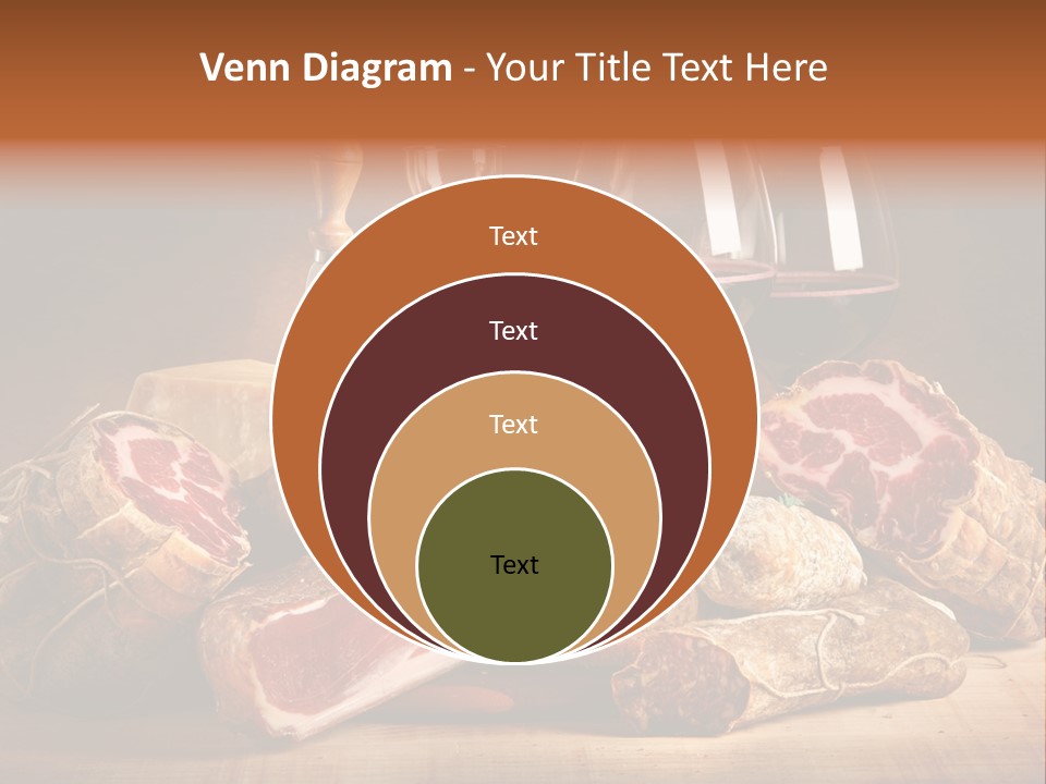 Alimento Salsiccia Grana PowerPoint Template