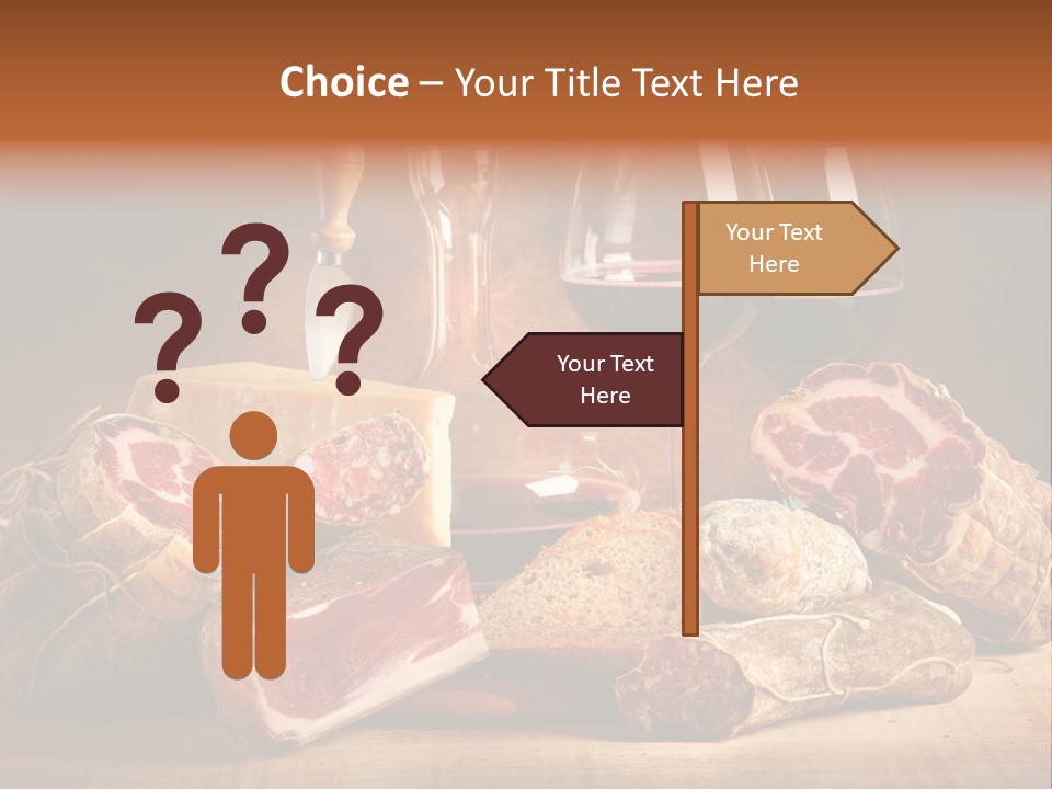 Alimento Salsiccia Grana PowerPoint Template