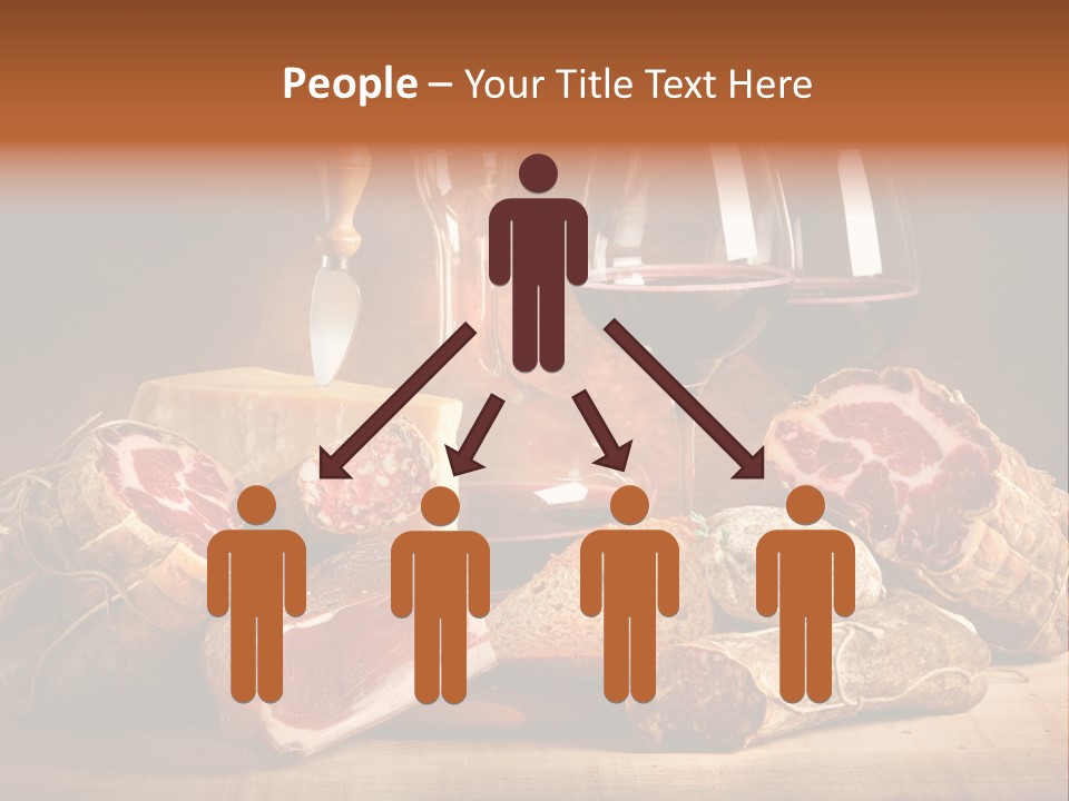 Alimento Salsiccia Grana PowerPoint Template