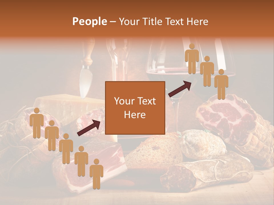 Alimento Salsiccia Grana PowerPoint Template