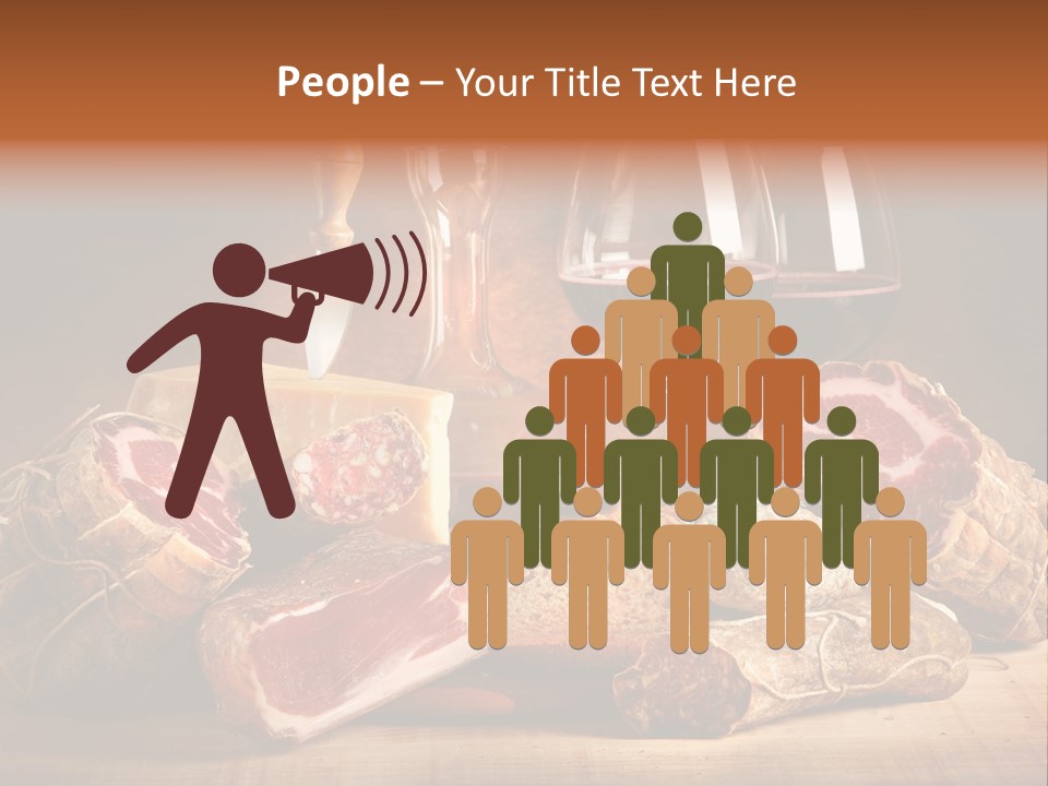 Alimento Salsiccia Grana PowerPoint Template